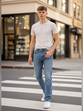 Levi's Light Blue Relaxed Straight Jeans Waist 29” Length 30”